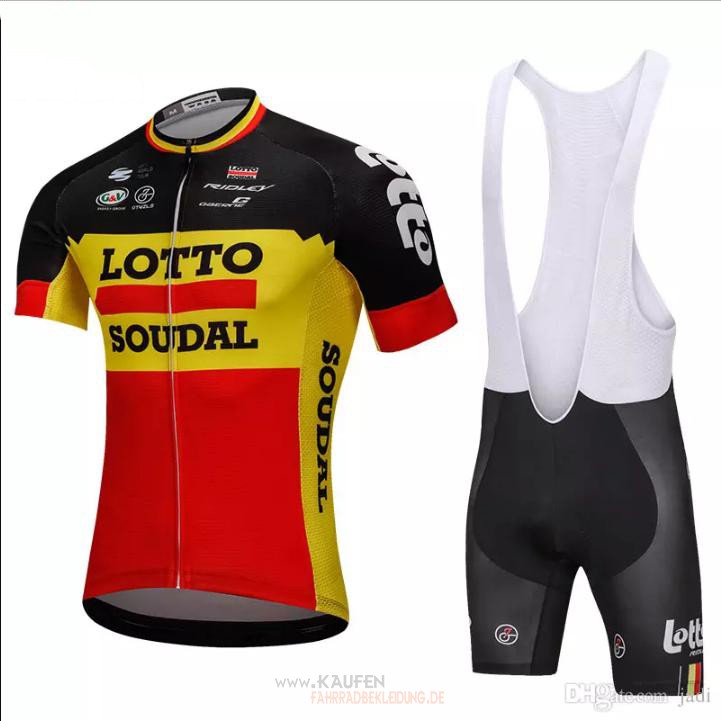 Lotto Soudal Kurzarmtrikot 2018 Und Kurze Tragerhose Shwarz Undgelb